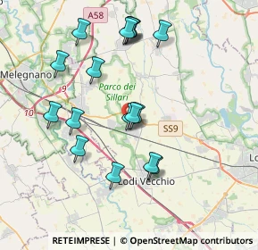 Mappa 26838 Tavazzano con Villavesco LO, Italia (3.71765)