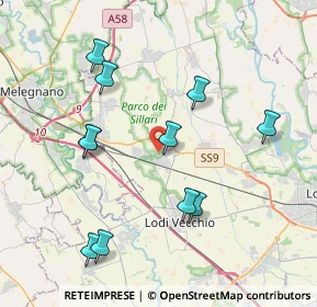 Mappa 26838 Tavazzano con Villavesco LO, Italia (4.07636)