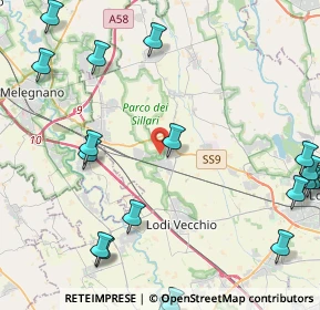 Mappa 26838 Tavazzano con Villavesco LO, Italia (6.3145)