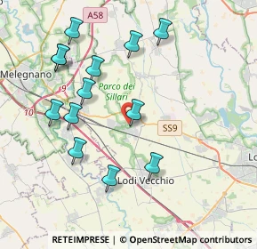 Mappa 26838 Tavazzano con Villavesco LO, Italia (4.08769)
