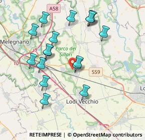 Mappa 26838 Tavazzano con Villavesco LO, Italia (3.90353)