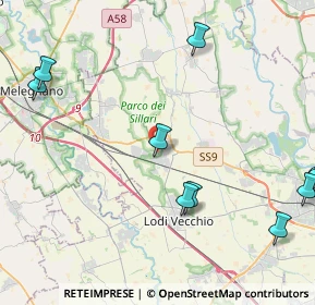 Mappa 26838 Tavazzano con Villavesco LO, Italia (6.07667)