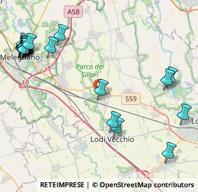 Mappa 26838 Tavazzano con Villavesco LO, Italia (5.8445)