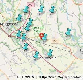 Mappa 26838 Tavazzano con Villavesco LO, Italia (4.05769)