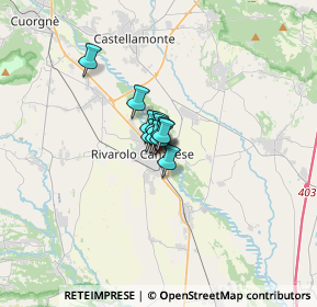 Mappa Corso Rocco Meaglia, 10086 Rivarolo Canavese TO, Italia (1.05364)