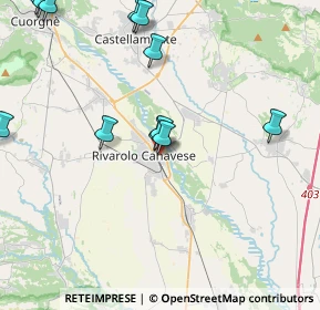 Mappa Corso Rocco Meaglia, 10086 Rivarolo Canavese TO, Italia (4.95167)