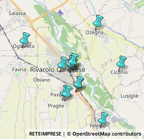 Mappa Corso Rocco Meaglia, 10086 Rivarolo Canavese TO, Italia (1.45077)