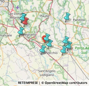 Mappa Via I Maggio, 26838 Tavazzano con Villavesco LO, Italia (7.26545)