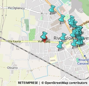 Mappa Via Favria, 10086 Rivarolo Canavese TO, Italia (0.5835)