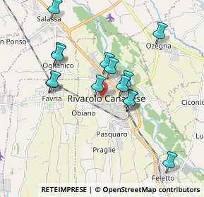 Mappa Via Favria, 10086 Rivarolo Canavese TO, Italia (1.72786)
