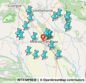 Mappa Via Favria, 10086 Rivarolo Canavese TO, Italia (3.6665)