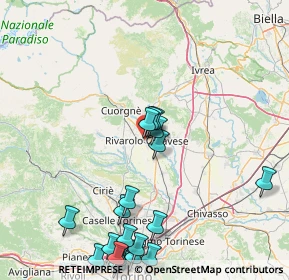 Mappa Via Favria, 10086 Rivarolo Canavese TO, Italia (20.5225)