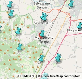 Mappa Piazza Roma, 35036 Montegrotto Terme PD, Italia (6.3625)