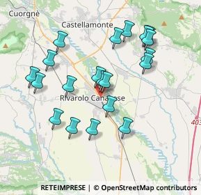 Mappa Viale Flavio Berrone, 10086 Rivarolo Canavese TO, Italia (3.63)