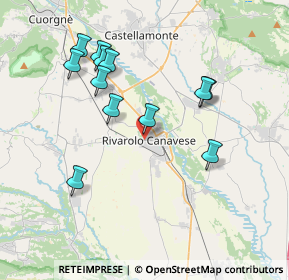 Mappa Via Giulio, 10086 Rivarolo Canavese TO, Italia (3.71167)