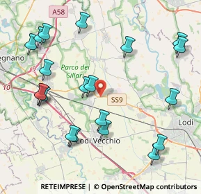 Mappa SS9, 26838 Tavazzano con Villavesco LO, Italia (4.7935)