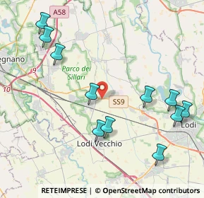 Mappa SS9, 26838 Tavazzano con Villavesco LO, Italia (4.70818)