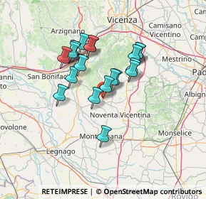 Mappa Via Perara, 36040 Orgiano VI, Italia (11.1985)