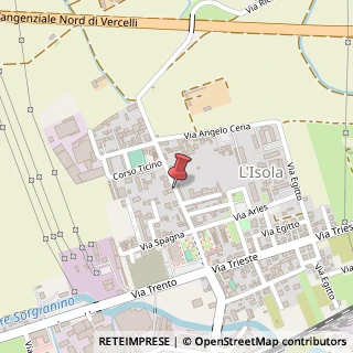 Mappa Via Riccardo Restano, 95, 13100 Vercelli, Vercelli (Piemonte)