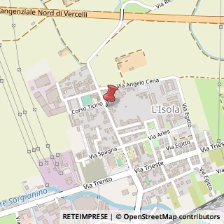 Mappa Via Riccardo Restano, 110, 13100 Vercelli VC, Italia, 13100 Vercelli, Vercelli (Piemonte)