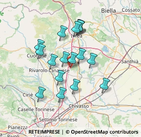 Mappa Str.da Montalenghe, 10090 Montalenghe TO, Italia (11.96176)