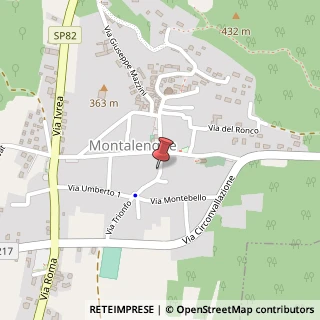 Mappa Via XX Settembre, 10, 10090 Montalenghe, Torino (Piemonte)