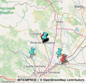 Mappa Via Vallero, 10086 Rivarolo Canavese TO, Italia (6.01385)