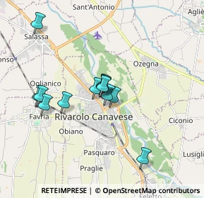 Mappa Via Vallero, 10086 Rivarolo Canavese TO, Italia (1.42917)