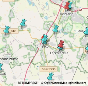 Mappa SP Binasco - Melegnano, 20084 Lacchiarella MI (6.4325)