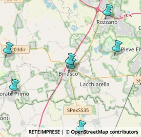 Mappa SP Binasco - Melegnano, 20084 Lacchiarella MI (6.36091)