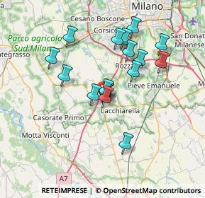 Mappa SP Binasco - Melegnano, 20084 Lacchiarella MI (6.05706)