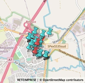 Mappa SP Binasco - Melegnano, 20084 Lacchiarella MI (0.3037)