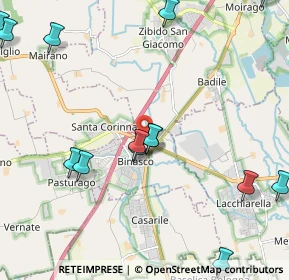 Mappa SP Binasco - Melegnano, 20084 Lacchiarella MI (2.74214)