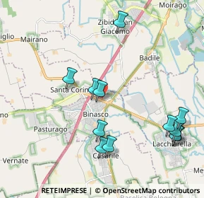 Mappa SP Binasco - Melegnano, 20084 Lacchiarella MI (2.20083)