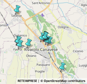 Mappa Centro Commerciale Urban Center via Vallero, 10086 Rivarolo Canavese TO, Italia (1.39583)