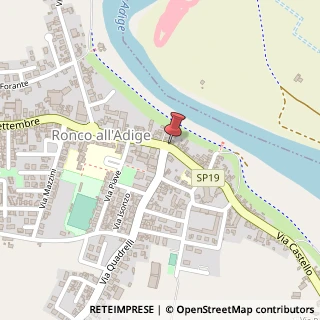 Mappa Piazza Garibaldi, 24, 37055 Ronco all'Adige, Verona (Veneto)