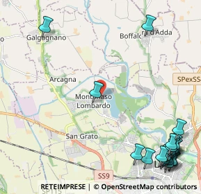 Mappa Via Cascina Grande, 26836 Montanaso Lombardo LO, Italia (3.371)