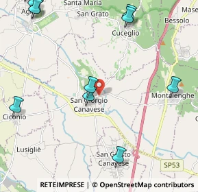 Mappa Via Michele Chiesa, 10090 San Giorgio Canavese TO, Italia (2.98545)