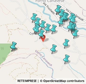 Mappa Via Frazione Comba, 10084 Forno Canavese TO, Italia (0.52308)