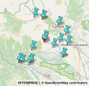 Mappa Via Frazione Comba, 10084 Forno Canavese TO, Italia (7.34)