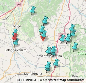 Mappa Via Colloredo, 36040 Sossano VI, Italia (8.174)