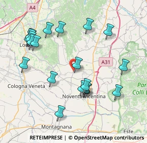 Mappa Via Colloredo, 36040 Sossano VI, Italia (8.534)