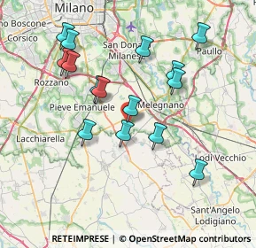 Mappa Via Dante, 20080 Carpiano MI, Italia (7.26267)