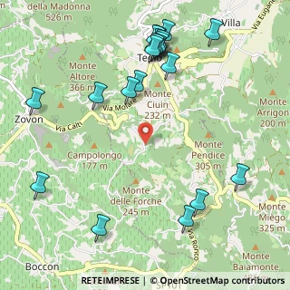 Mappa Via Contea, 35037 Teolo PD, Italia (1.3065)