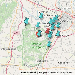 Mappa Via Sandro Pertini, 35038 Torreglia PD, Italia (6.42294)