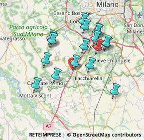 Mappa Via Thomas Alva Edison, 20088 Gudo Visconti MI, Italia (6.80833)