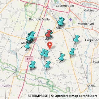 Mappa Via C. Golgi, 25024 Leno BS, Italia (6.98)