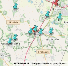 Mappa Via Niccolò Copernico, 20082 Binasco MI, Italia (5.41615)