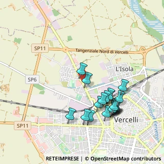 Mappa Centro Commerciale Bennet, 13100 Vercelli VC, Italia (0.9895)