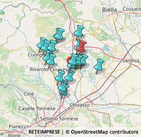 Mappa Via Roma, 10090 Montalenghe TO, Italia (8.879)